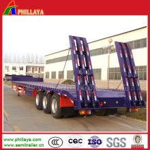 Tridem Axle 30-80 Tons Low Bed Semi Remolque Vehículo largo